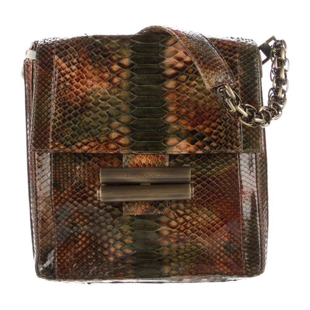 Devi Kroell Chain-Link Python Shoulder Bag - image 1